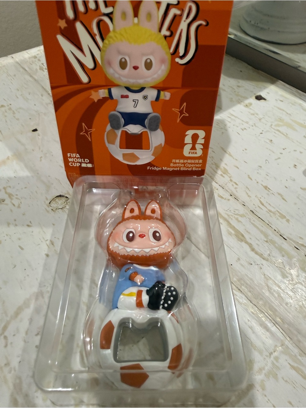 Pop Mart The Monsters × FIFA Labubu Series - Bottle Opener - Pain Fades Away